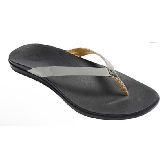 OluKai Shoes - OluKai Women's Ho'opio Leather Flip Flop US W9 EU 39
